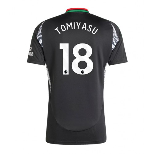 Fotballdrakt Herre Arsenal Takehiro Tomiyasu #18 Bortedrakt 2024-25 Kortermet